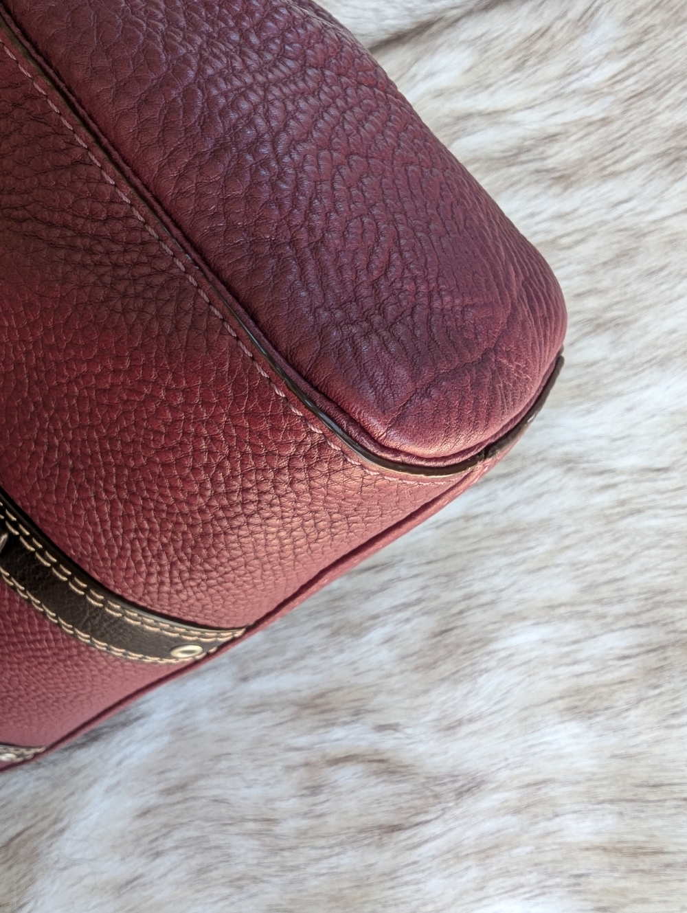 Y2K Coach Chelsea Pebble Leather Satchel F10887 - Picture 9 of 14
